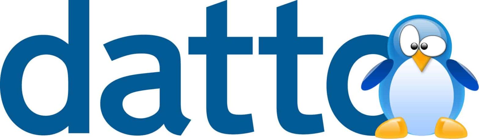 Image showing the Datto logo alongside a Linux penguin mascot. The image is used to support an article on how to install a Datto agent on a Linux system.