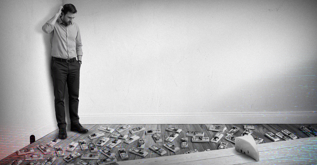 Business professional overwhelmed by too many cybersecurity tools